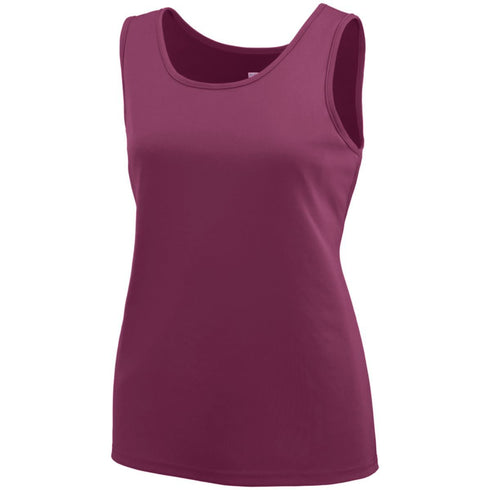 Augusta Sportswear Ladies Training Tank (1705), Color 'Maroon'